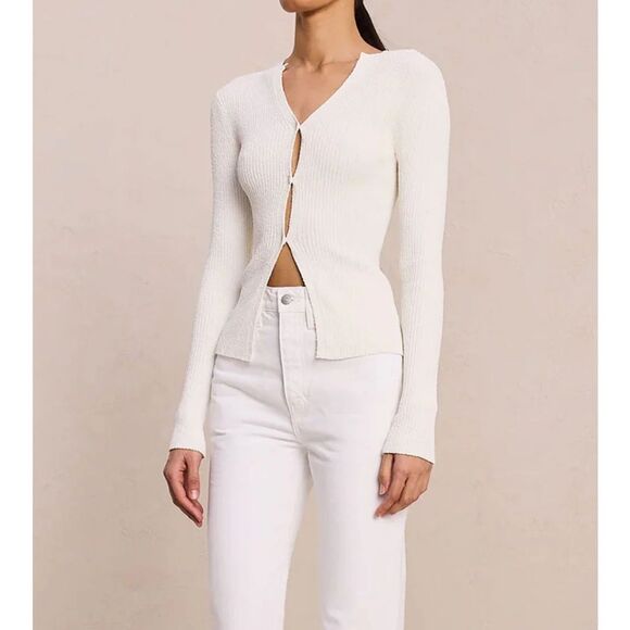 A.L.C. Womens Rib Miller Cardigan NWT $395 - Picture 2 of 7